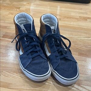 Vans Dark Blue High-Top Sneakers Mens Size 8